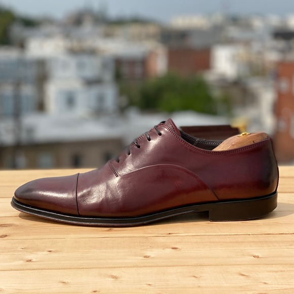To Boot New York Faro Bordeaux Burgundy‎ 351923 Men Oxford Leather Shoes Size 10 main image 5